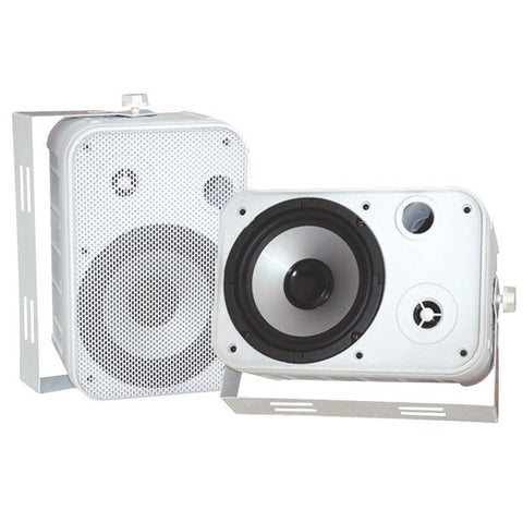 PYLE PRO PDWR50W 6.5" Indoor-Outdoor Waterproof Speakers (White)