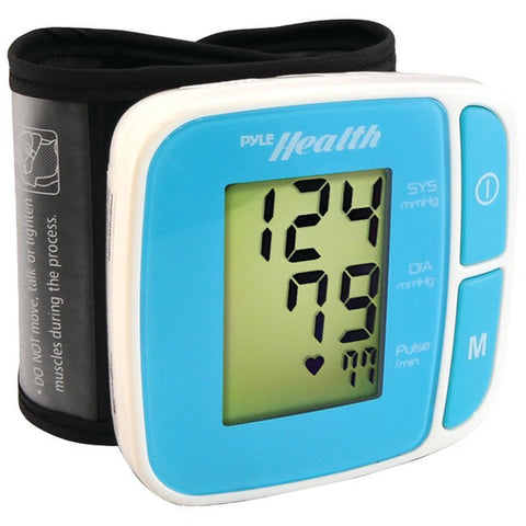 PYLE PRO PHBPBW40BL Bluetooth(R) SMART(TM) Wrist Blood Pressure Monitor (Blue)