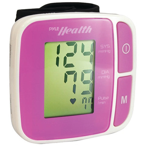 PYLE PRO PHBPBW40PN Bluetooth(R) SMART(TM) Wrist Blood Pressure Monitor (Pink)