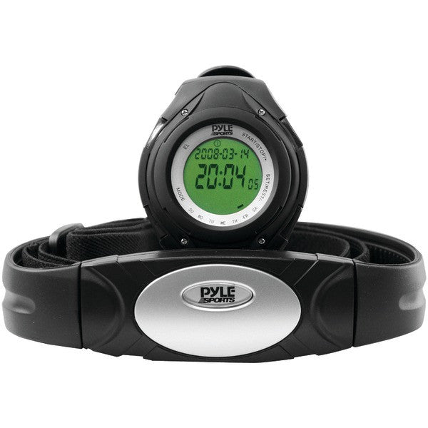 PYLE PRO PHRM38BK Heart Rate Monitor Watch with Minimum, Average & Maximum Heart Rate (Black)