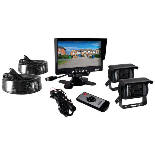 PYLE PRO PLCMTR72 7" Commercial-Grade Weatherproof Backup Cameras & Monitor System