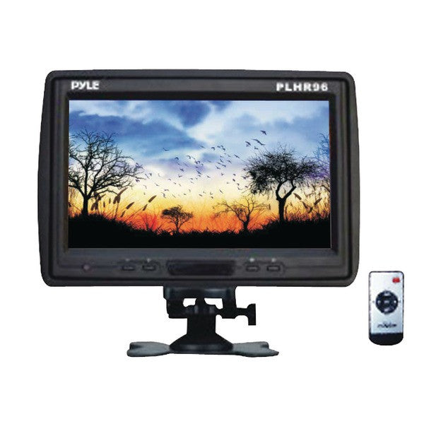 PYLE PRO PLHR96 9" TFT LCD Cut-in Headrest Monitor with IR Transmitter, Stand & Shroud