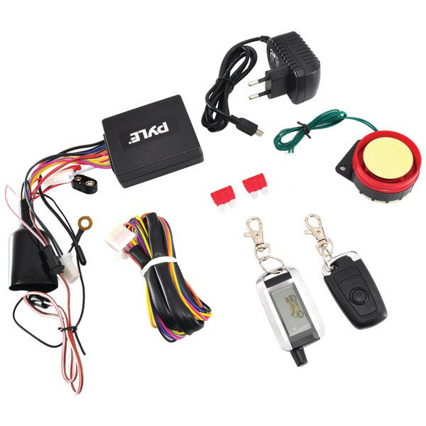 Watch Dog Motorcycle Vehicle Alarm Security & Remote Auto-Start System with Automatic Re-Arm, 2 ECU Control Transmitters, Anti-Hijack Engine Immobilization, High-Power Piezo Speaker & Mountable LED