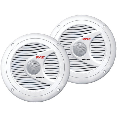 PYLE PRO PLMR60W Hydra Series 6.5" 150-Watt Dual-Cone Marine Speakers (White)