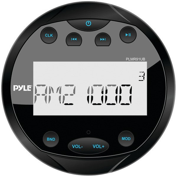 PYLE PRO PLMR91UB Hydra Series 4" Marine Mechless Digital Media AM-FM Receiver with Bluetooth(R) (Black)