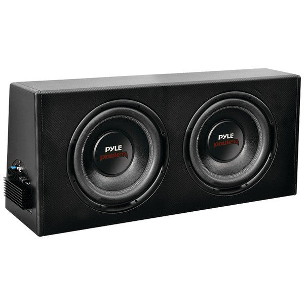 PYLE PRO PLPR212A Power Series Dual Slim-Design Powered Enclosure System (12", 2" Voice Coil)