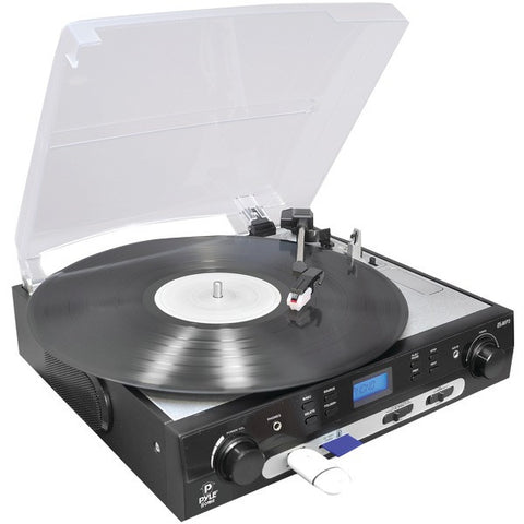 PYLE HOME PLTTB9U USB Turntable with Direct-to-Digital USB-SD(TM) Card Encoder