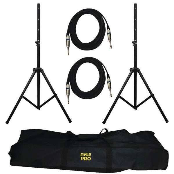 PYLE PRO PMDK102 Heavy-Duty Pro Audio Speaker Stand & 1-4'' Cable Kit