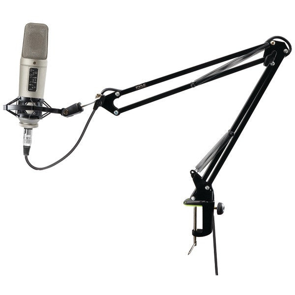 PYLE PRO PMKSH01 Universal Table Clamp Boom Shock Microphone Mount