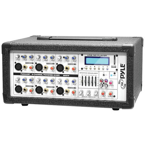 PYLE PRO PMX640BT 6-Channel 600-Watt Bluetooth(R) Mixer