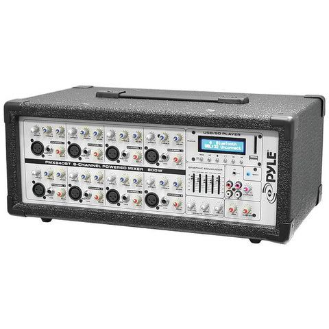 PYLE PRO PMX840BT 8-Channel 800-Watt Bluetooth(R) Mixer