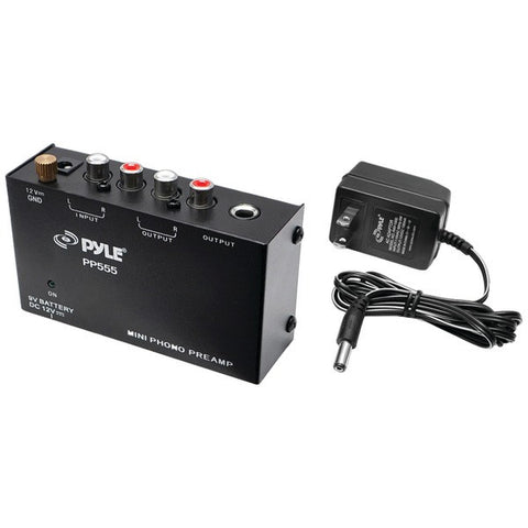 PYLE PRO PP555 Ultracompact Phono Turntable Preamp