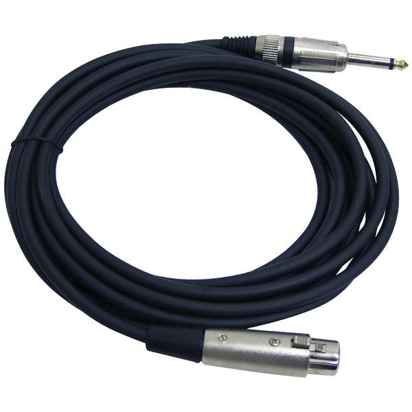 PYLE PRO PPMJL15 XLR Microphone Cable, 15ft (1-4'' male to XLR female)