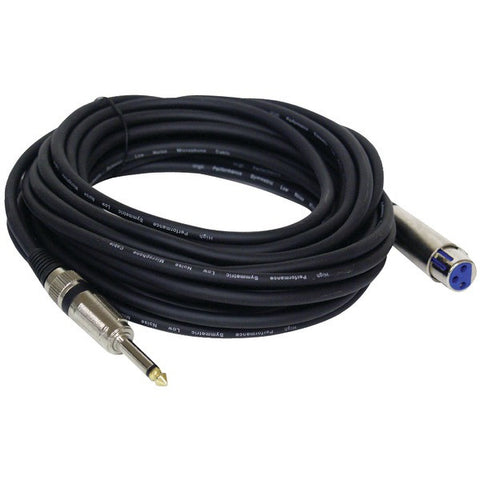 PYLE PRO PPMJL30 XLR Microphone Cable, 30ft (1-4'' male-XLR female)