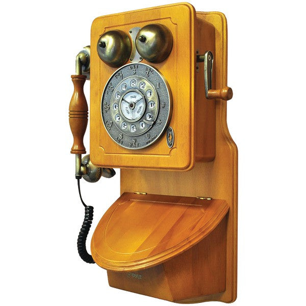 PYLE PRO PRT45 Retro-Themed Country-Style Wall-Mount Phone