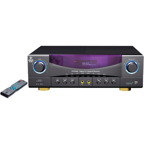 PYLE PRO PT570AU Home Theater 5.1-Channel 35-Watt Receiver