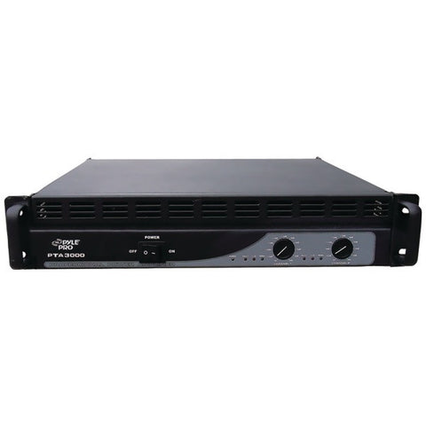 PYLE PRO PTA3000 Professional Power Amp (3,000 Watt with Built-in Crossover)