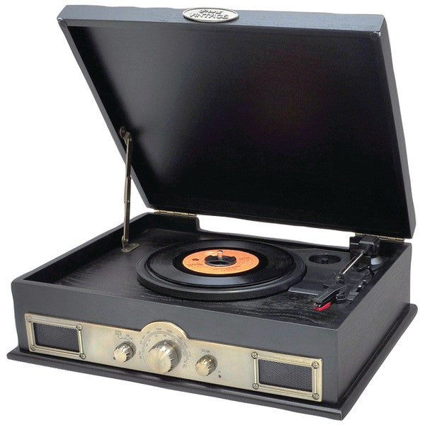 PYLE HOME PTT30BK Classic Style Turntables with Bluetooth(R) (Black)