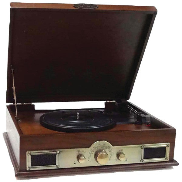 PYLE HOME PTT30WD Classic Style Turntables with Bluetooth(R) (Maple Burst)