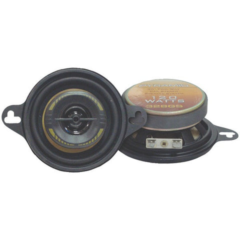PYRAMID 328GS Yellow Label Series 2-Way Speakers (3.5", 120 Watts)