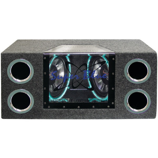 PYRAMID BNPS102 Dual Bandpass System with Neon Accent Lighting (10", 1,000 Watts)