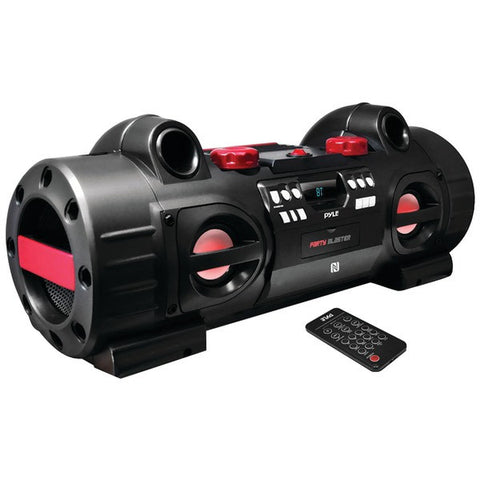 PYLE PRO PBMSPG80 Party Blaster Boom Box with Bluetooth(R) & NFC(R)