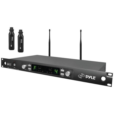 PYLE PDWM3450 Premier Series UHF Microphone Rack-Mountable System