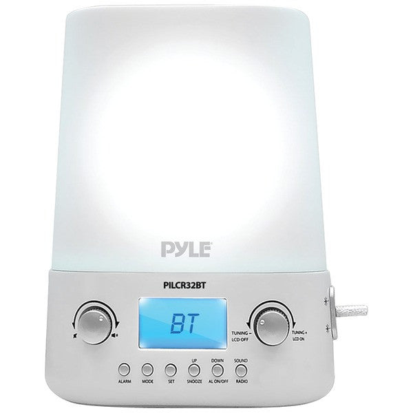 PYLE PRO PILCR32BT Bluetooth(R) Sunrise & Sunset Illuminating Alarm Clock Radio