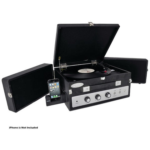 PYLE PRO PLTTB8UI Classic Suitcase-Style Turntable with PC Encoding