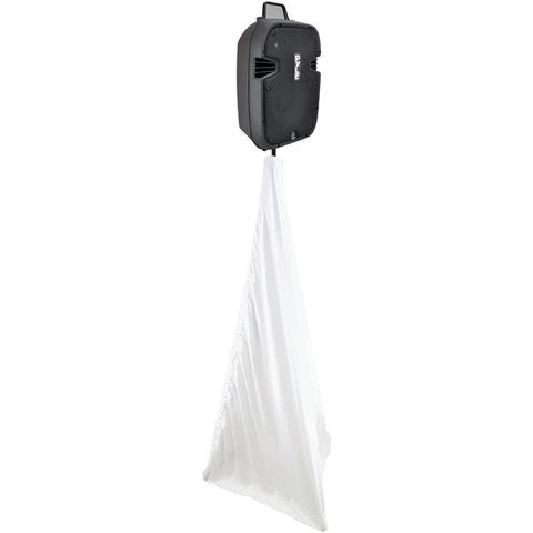 PYLE PRO PSCRIM2W 2-Sided DJ Speaker-Light Stand Scrim (White)