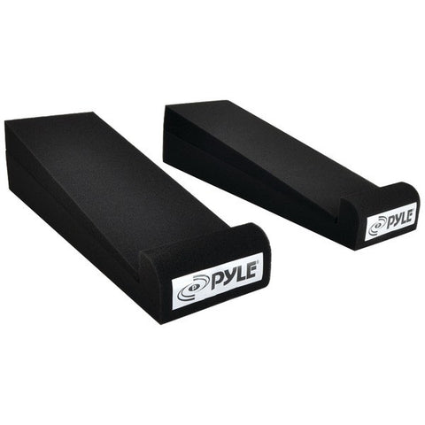 PYLE PRO PSI01 4" x 12" Acoustic Sound-Isolation Dampening Recoil Stabilizer Speaker Risers, 2 pk