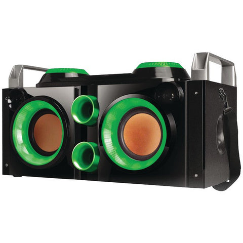 QFX PBX-505200BT GREEN Rechargeable Bluetooth(R) Party PA Boom Box (Green)