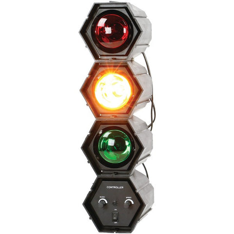 QFX DL 33 3-Color Sound-Responsive Traffic Disco Light