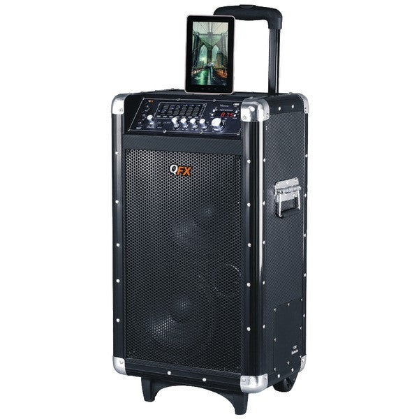 QFX PBX-3080BT Rechargeable Bluetooth(R) Party PA Speaker (Black)