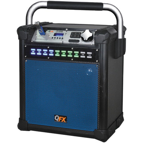 QFX PBX-508100 Blue Bluetooth(R) All-Weather Party Speaker (Blue)