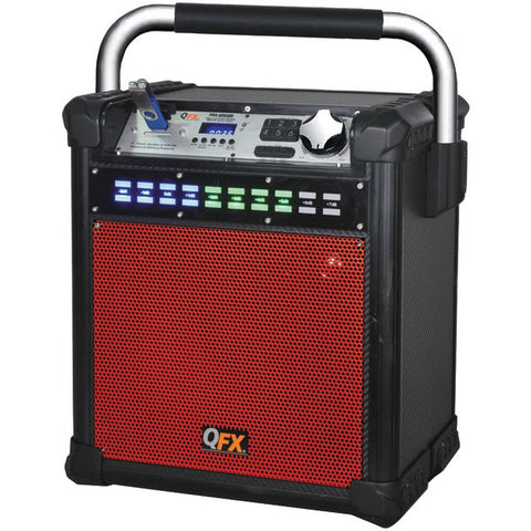 QFX PBX-508100 Red Bluetooth(R) All-Weather Party Speaker (Red)