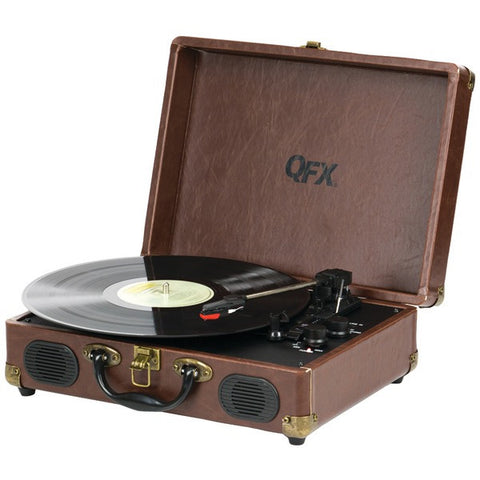 QFX TURN-101 Portable Suitcase Record Player