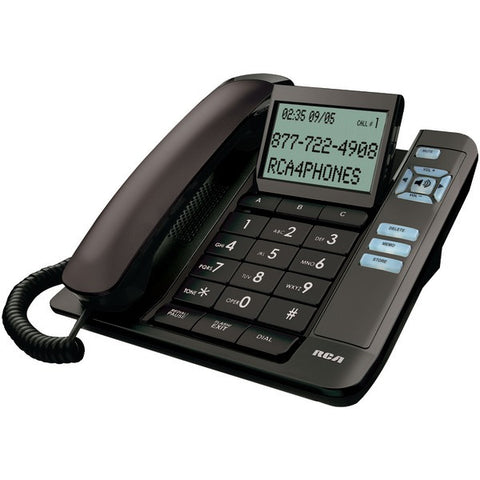 RCA 1113-1BKGA Corded Desktop Phone with Caller ID (Black)