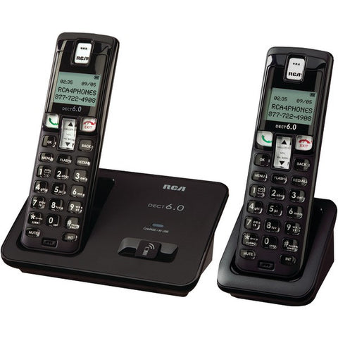 RCA 2101-2BKGA DECT 6.0 Cordless Phone with Caller ID (2-Handset System)