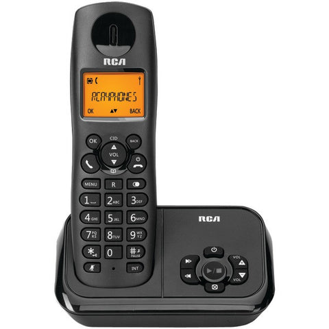 RCA 2162-1BKGA Element Series DECT 6.0 Cordless Phone with Caller ID & Digital Answering System (1-Handset System)