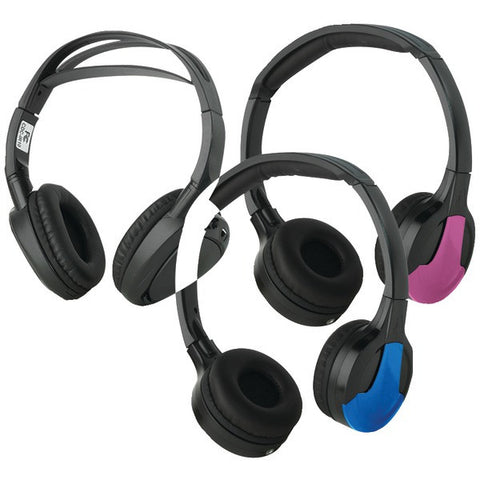 CONCEPT CDC-IR23 Dual IR Adult--Child-Fit Headphones with 3 Color Covers