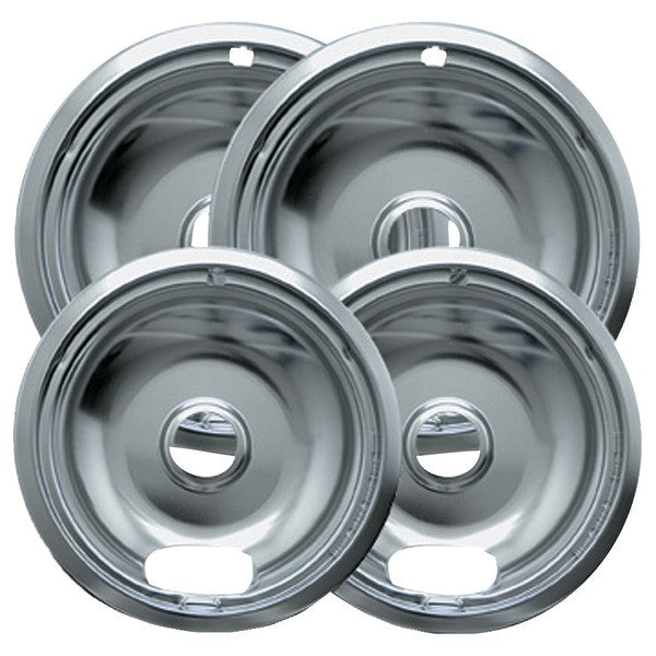 RANGE KLEEN 10142XN Universal Chrome Drip Pans, Style A, Multipack