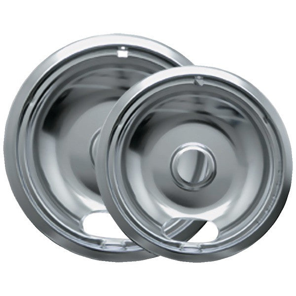 RANGE KLEEN 12782XCD5 Chrome Drip Pans, 2 pk (Style A)