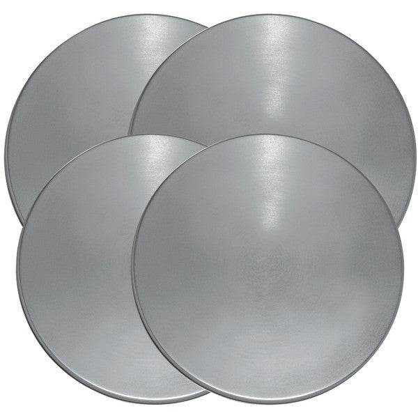 RANGE KLEEN 550-4 Stainless Steel Round Burner Kovers, 4 pk