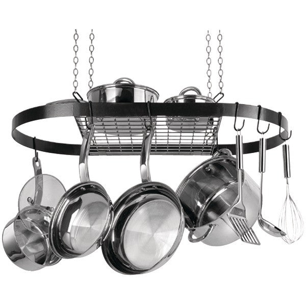 RANGE KLEEN CW6000R Oval Hanging Pot Rack (Black Enamel)