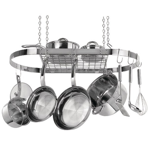 RANGE KLEEN CW6001R Oval Hanging Pot Rack (Stainless Steel)