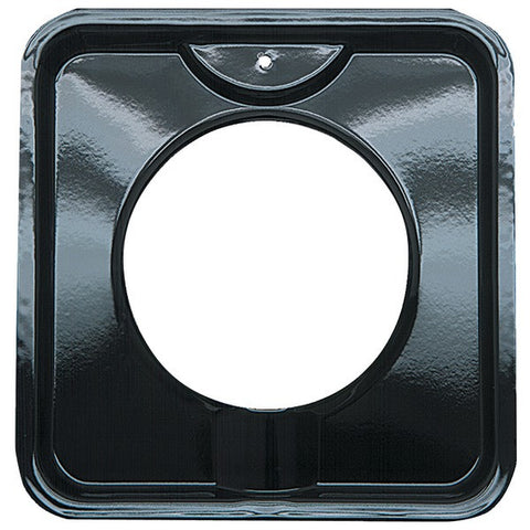 RANGE KLEEN P400 7 3-4" Black Porcelain Square Gas Drip Pan