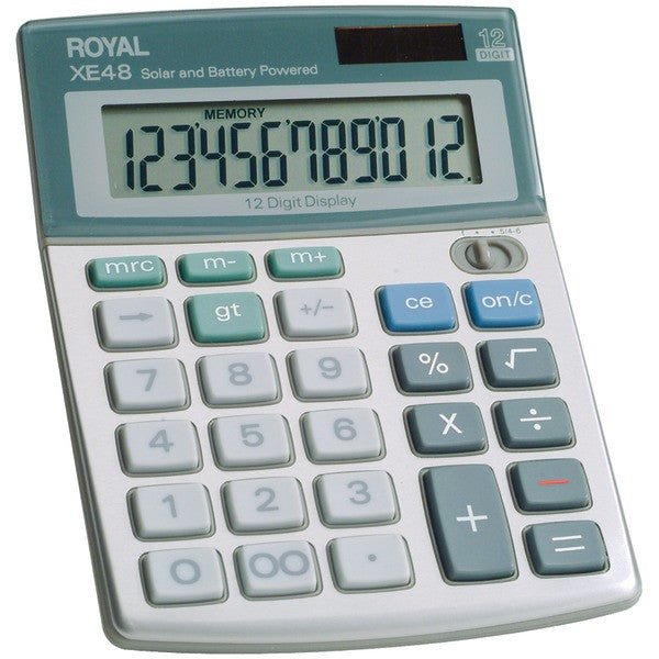 ROYAL 29306S Compact Desktop Solar 12-Digit Calculator