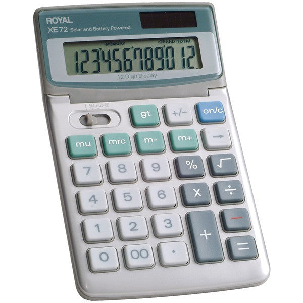 ROYAL 29307U 12-Digit Desktop Solar Calculator