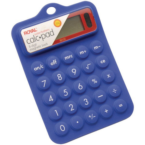 ROYAL 29311R Rubber Calculator (Blue)